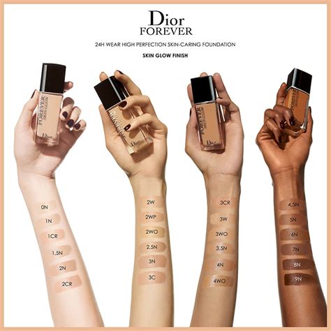 dior forever skin glow 24-hour foundation|dior foundation shades explained.